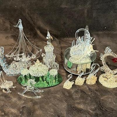  Ornate Hand Blown Glass And Music Box Collection 
