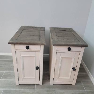 Ashley "Bolanburg" Electronic End Tables 