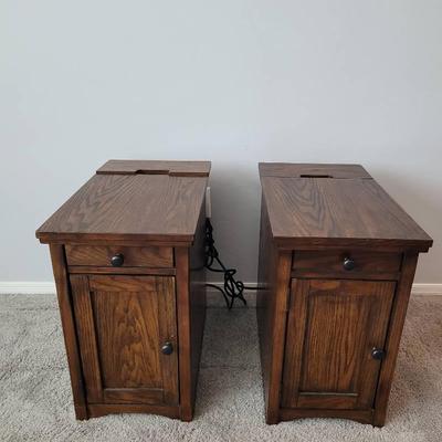 Ashley "Laflorn" Chairside Electronic End Tables 