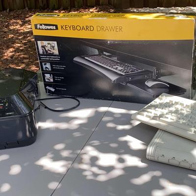 Canon Color Printer, Fellowes Keyboard Drawer, IBM And More