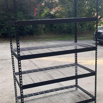 Heavy Duty Adjustable Metal Shelving Unit, 48"W x 24"D x 72"H