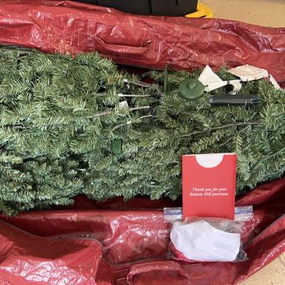 7.5’ Classic Blue Spruce Christmas Tree with Led Clear Lights by Balsam Hill