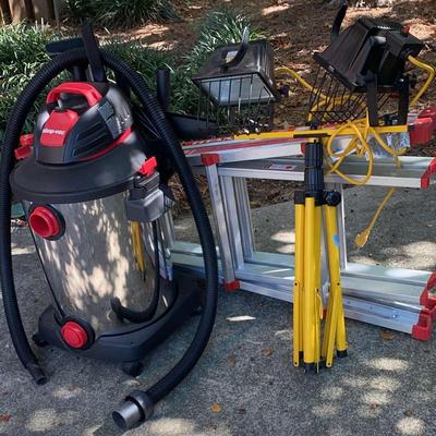 Shop-Vac, American Titan Ladder & Halogen Work Lights