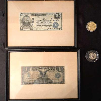 Silver Certificate "Black Eagle", $5 Ben Harrison (1903), Lady Liberty (Copy)