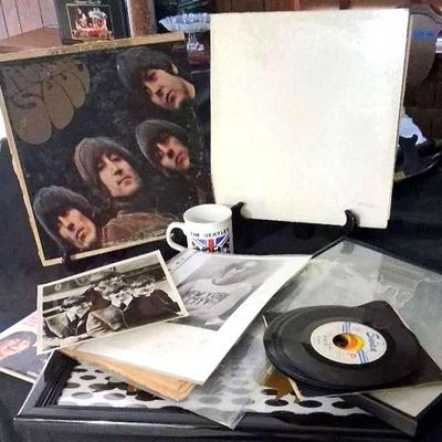 Beatles Collector's Set Featuring Albums, Signed Photos, Memorabilia & More