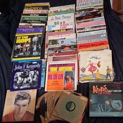 Vintage 33 RPM Records Featuring Pat Boone, The Sound of Music & More