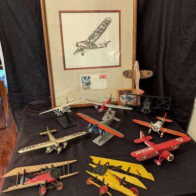 Framed "It's a Ford" Print by Witkoff & Seven Model Planes
