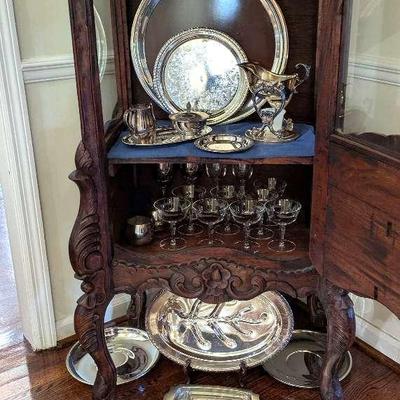 Crystal Stemware & Silver-Plated Serveware Collection