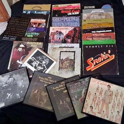 Classic Rock Vinyl Collection Featuring Ozzy Osborne's Black Sabbath, The Doors & More