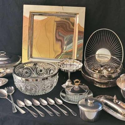 Elegant Silver-Plated Serving Collection Featuring Newport, Gorham, WM Rogers & More