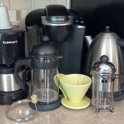 Coffee & Tea Maker Collection Featuring Keurig, Cuisinart, French Press & Kettle
