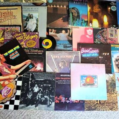 Soft Rock & Pop Vinyl Collection Featuring Joni Mitchell, Bee Gees, Eric Clapton & More