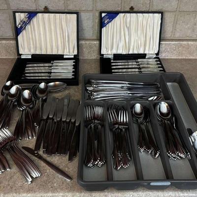 Silverware Sets Plus Mother of Pearl Knife Sets