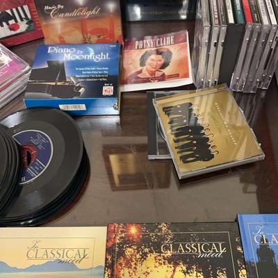 CD & Vinyl Collection Featuring Andrew Lloyd Webber, Patsy Cline & Classic 45s
