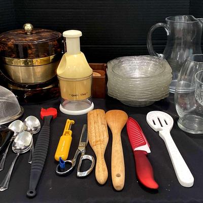 Kitchen Tools & Barware Featuring Retro Tortoiseshell Ice Bucket and Quick Chop