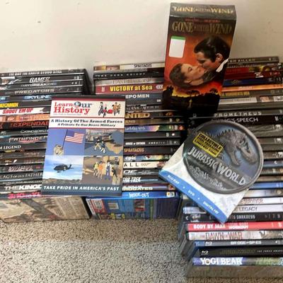 DVD & Blu-Ray Movie Collection Featuring Jurassic World, Gone with the Wind & More