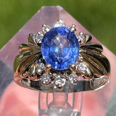 TN310 NAGL Certified 14k Yellow Gold Tanzanite Ring