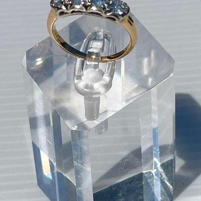 TN304 NAGL Certified 18k Two Tone Gold Diamond Ring 