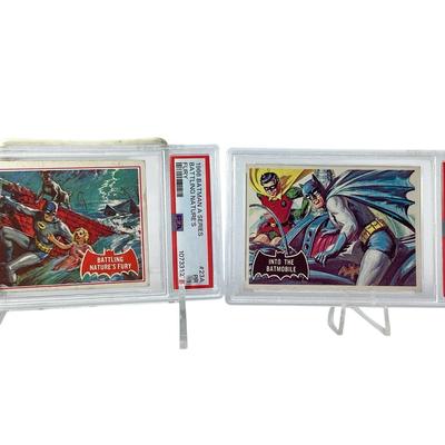 TN17 Two 1966 PSA Batman Graded Cards