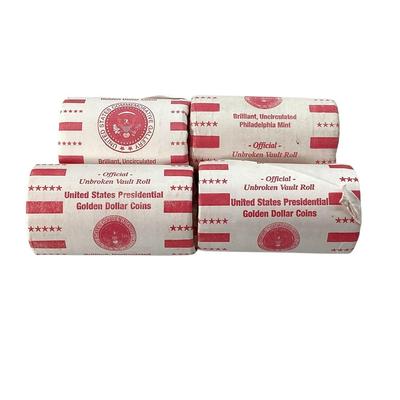 TN18 Four Rolls Of Unbroken Vault Rolled Dollars