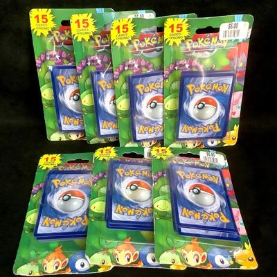 TN57 Seven New/ Sealed Pokémon Trading Cards 