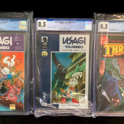 TN47 CGC Graded Comic Books Usagi Yojimbo & Thriller 