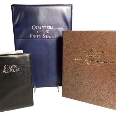 TN28 Two Sets Of Statehood Quarters, Small Book, Large Binder, Dansco Binder, 120 Quarters