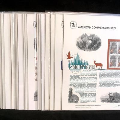 TN220 Twenty Five American Commemorative Sheets Of Stamps