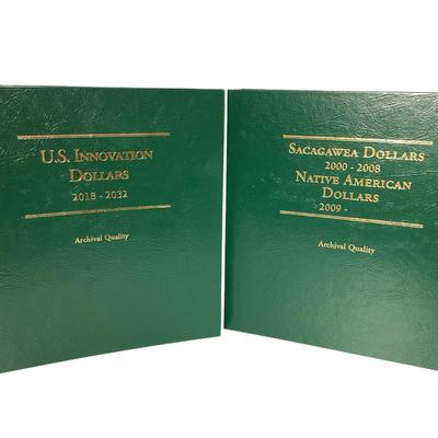 TN4 Two Books Of Sacagawea, Native & US Innovation Dollars 75 Coins
