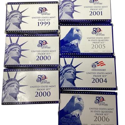 TN23 Seven 1999-2005 US Proof Sets 