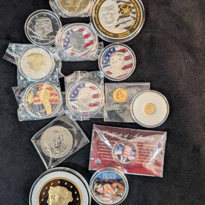 TN67  Large Group Of Trump & Other Tokens
