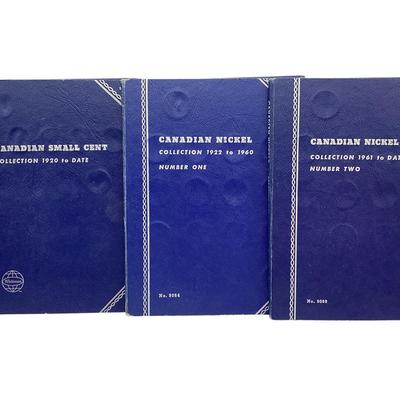 TN15 (2) Canada Nickel Sets (1) Canada Cent Set, Three Books