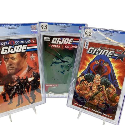 TN30 Three CGC Graded GI Joe Comics