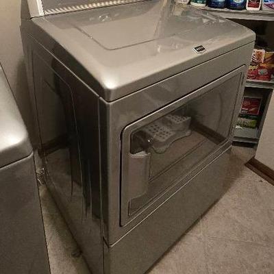 MAYTAG BRAZOS Electric Dryer Model MEDX700XL, PROCTOR SILEX Iron, LAMBRO Vinyl Dryer Duct & Clamps
