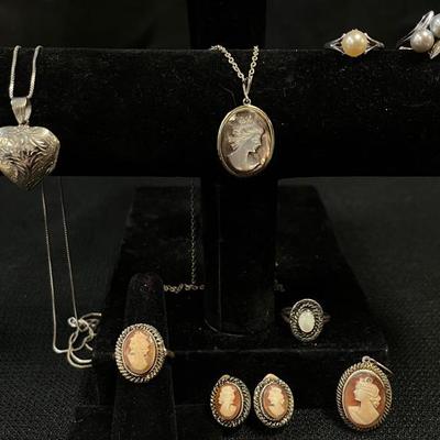 Sterling & Cameo Jewelry 