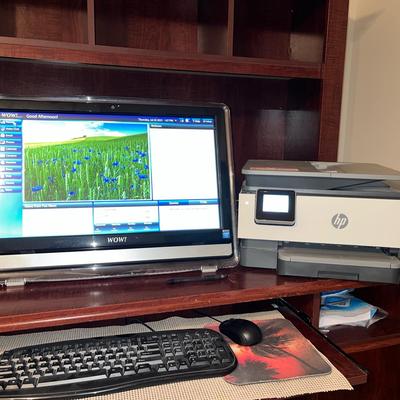 Wow 22” Computer And HP Printer