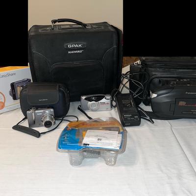 Panasonic Palm Corder, Kodak Easy Share, And Camera Bags