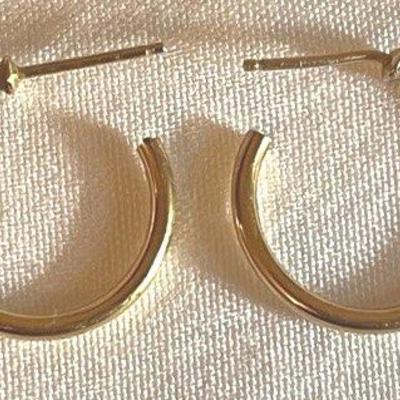 14k Yellow Gold Hoop Earrings – Lightweight Everyday Staples