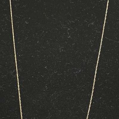 10k Yellow Gold Twist Chain Necklace 