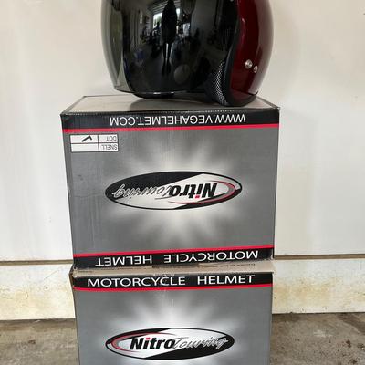 (2) NitraTouring Motorcycle Helmets~XXL