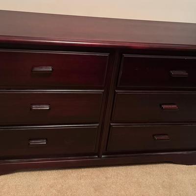 drawers Cherry Wood Dresser 6 drawers