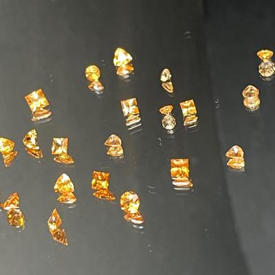 Namibia Spessartite - Mixed Shapes, Small Sizes 4.45 CTTW - Rust Gold Color