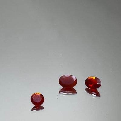 Cherry Opal Round 0.25 CT 5mm, Ovals 7x5mm 0.45 & 0.65 CT 