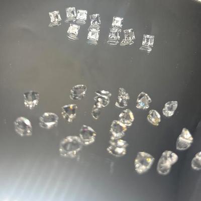 White Topaz 5x5mm Squares 7.9 CTW and Mixed Shapes 10.1 CTW