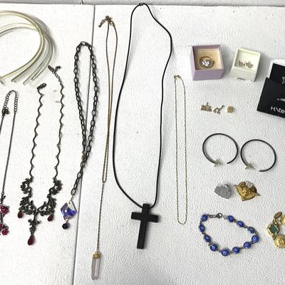 Vintage Costume Jewelry and Clear Headbands