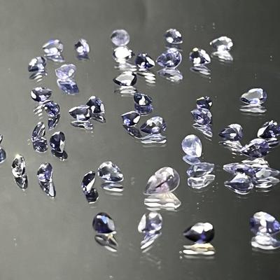 Tanzanite Pear-shaped, Mixed Sizes 13.65 CTTW, Up to 4x2mm  