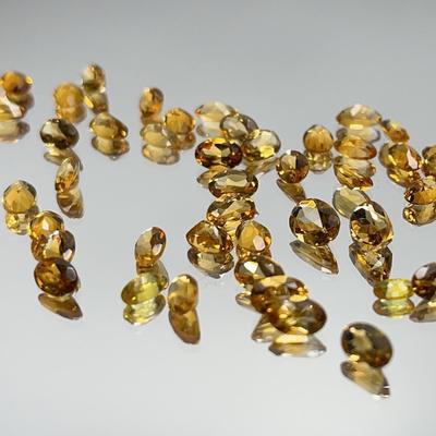 Citrine Ovals 18.42 CTTW up to 6x4mm, 47 Pcs