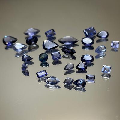 Tanzanite Mixed Shapes and Sizes 12.40 CTTW - White to Blue Tones