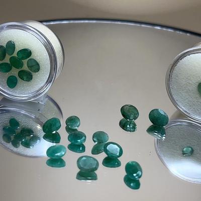 Emeralds Ovals 14.25 CTTW Up to 8x5mm