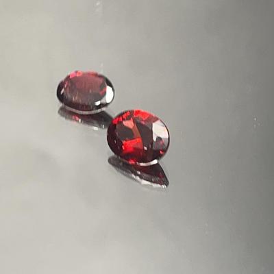 Garnet Oval Pair 3.5 CTTW 8x6mm  